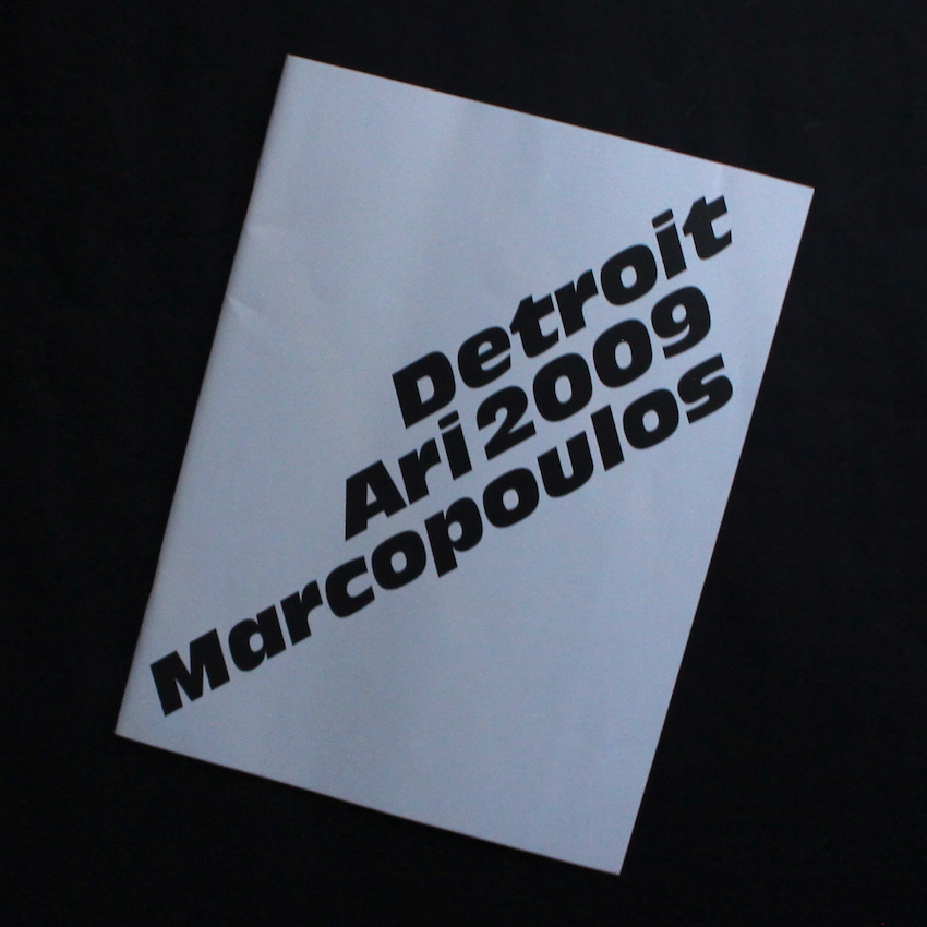 Ari Marcopoulos / Detroit 2009（Signed）